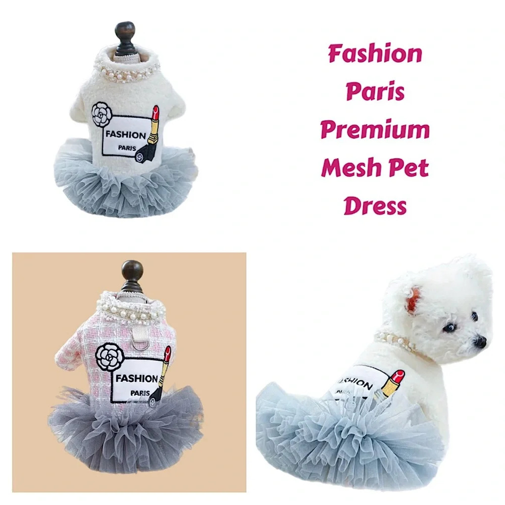 🌟NEW🌟 Fashion Paris Premium Mesh Pet Dress
